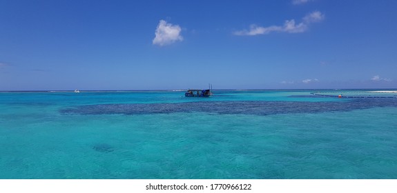 Boat On The Saipan Cobalt Sea