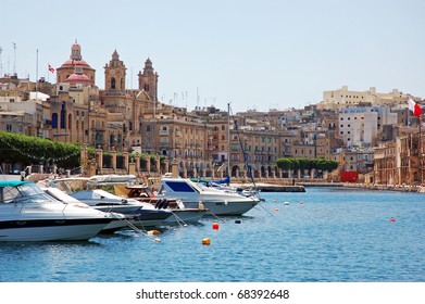 Boat Parking On The Gozo.  Malta