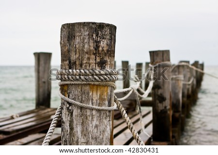 Image, Stock Photo aground Baltic beach