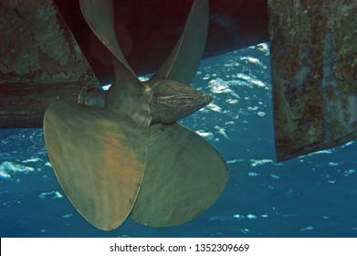 Boat Propeller Underwater