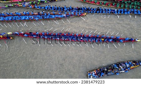 Boat racing in Takmoa, Cambodia