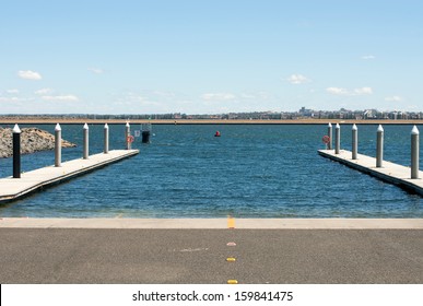 A Boat Ramp And Floating Jetty, Sydney, Australia