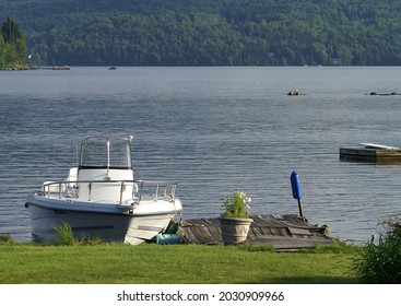 Boat In The Rangeley Lake, Maine