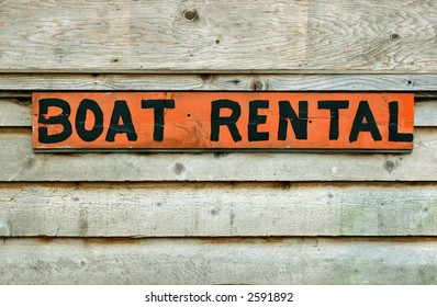 Boat Rental Sign