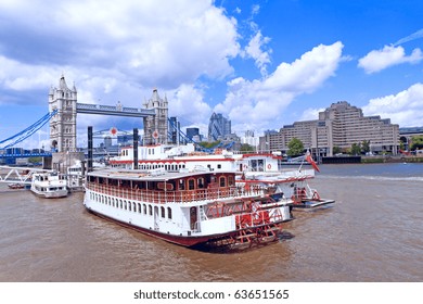 Boat Ride To The Navigation On The River Thames In London