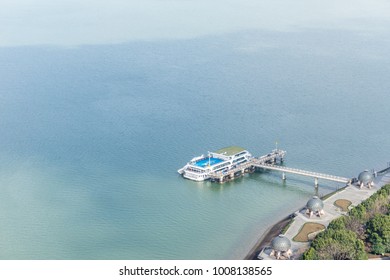 a boat in river