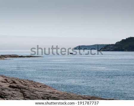 Similar – Image, Stock Photo people silhouettes on North sea beach at low tide