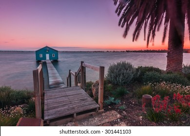 The Boat Shed In The Swan River, Perth