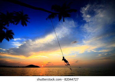 Boat Stay On The Beach In Ko Samui Thailand