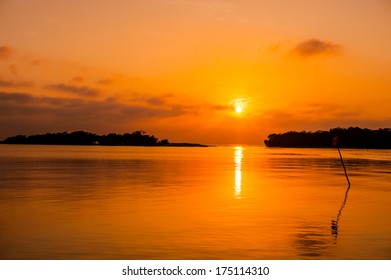 Boat In The Sunset - Cartagena