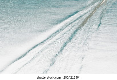 Boat Trail On The White Water 