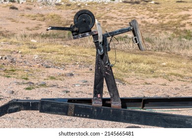 A Boat Trailer Winch Post