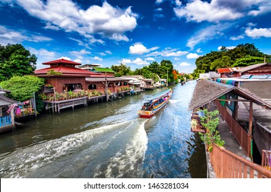 boat for travel in canall,Bangkok Thailand

