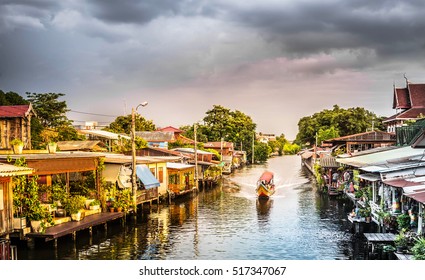 Boat For Travel In Canall,Bangkok Thailand