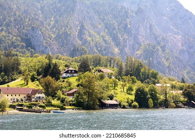 Boat Trip On Lake Traun, Upper Austria, Austria