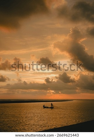 Boat under the Brooding Sky