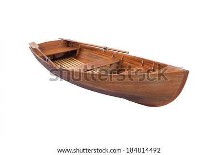 boat under the white background