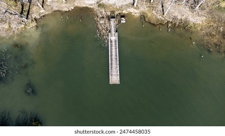 boat view from the drone