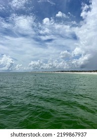 Boat View Of Shoreline At Santa Rosa Island Florida