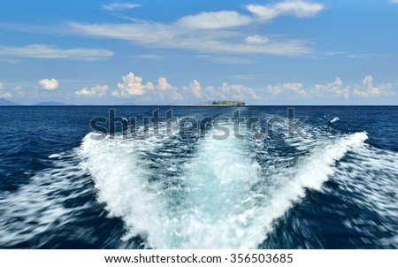 Boat wake Stock photo © 