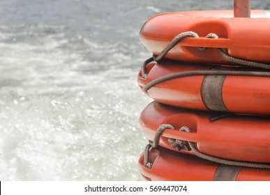 Boat Wake Close Up In A River