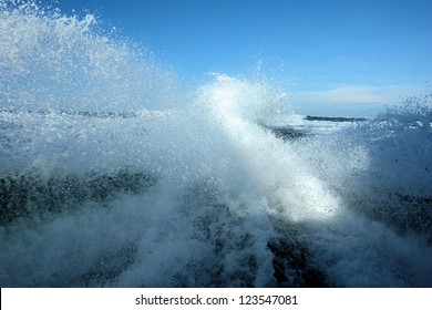 Boat Wake: Water splash from a boat wake