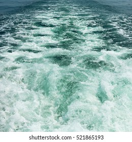 Boat wake wave background