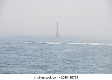 Boat In The Water Off Of Martha's Vineyard, MA. 