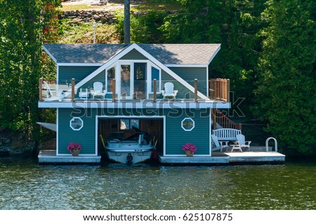 Boathouse with a studio