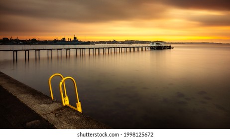 Boathouse At Sunrise Kieler Förde