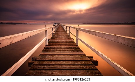 Boathouse At Sunrise Kieler Förde 