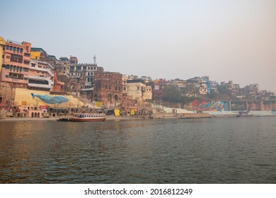 Boating on Ganga river at Varanasi, the oldest city of India.