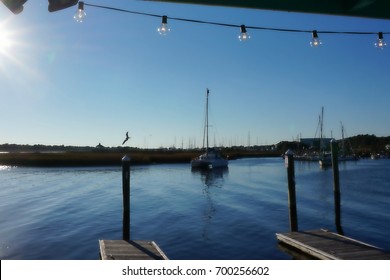 Boats In Docked In Southport North Carolina