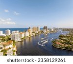 Boats in Fort Lauderdale Labor Day Weekend traffic