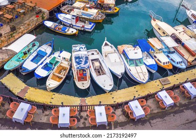 Boats Of Kyrenia Harbour, Cyprus