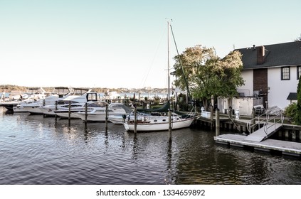 Boats and life in Potomac River, VA USA