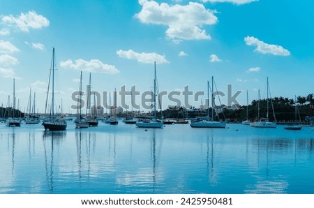 boats in marina coconut grove Florida miami