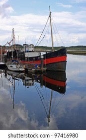 Boats Moored At Irvine, Scotland