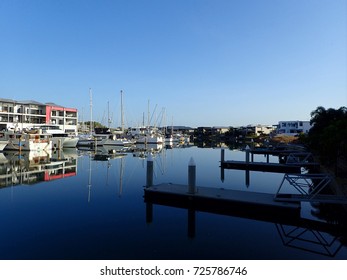 Boats Moored At A Marina, Darwin Northern Territory