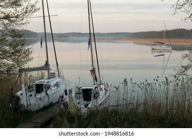 Boats On The Lake, Polish Masuria Region