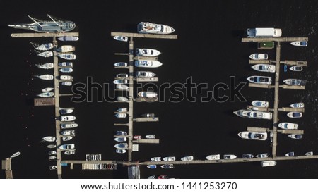 Similar – Image, Stock Photo Aerial View Of Luxury Yachts And Boats In Port At The Black Sea