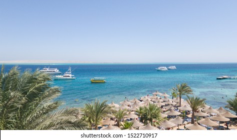 Boats In Red Sea Hurghada In Egypt