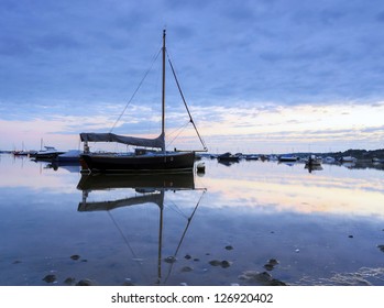 Boats At Sandbanks In Poole Harbour, Dorset