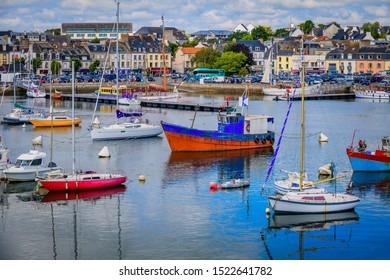 Boats and ships in the port of Concarneau. Brittany. France - Shutterstock ID 1522641782
