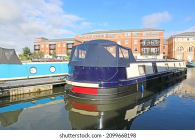 Boats In Worcester Canal Basin	