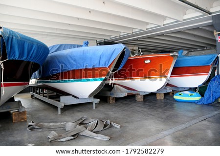 Boats workshop on Como Lake, Italy
