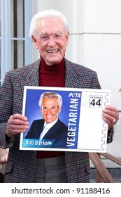 Bob Barker At The PETA Goes Postal Postage Stamp Unveiling, Hollywood Post Office, Hollywood, CA 11-29-11