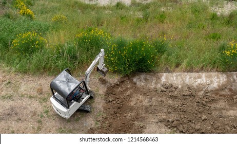 Bobcat Excavator At Work 