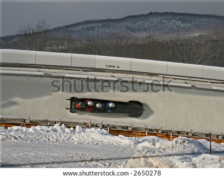Bobsled on Track