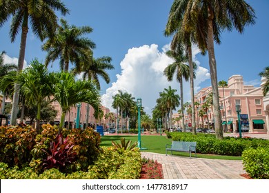 BOCA RATON, FL USA- Mizner Park as seen on August 7, 2019. 